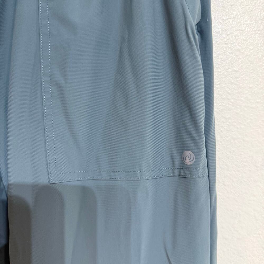 Apana Teal Blue Lightweight Jogger Pants Drawstring Athleisure Sz M - Picture 4 of 11
